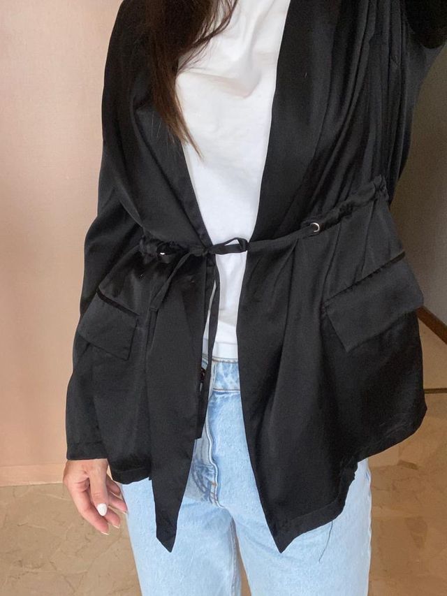 Cardigan Max&Moi Paris Donna Nero seta tg 34 eu