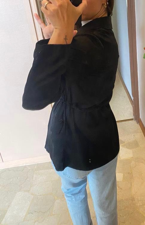 Cardigan Max&Moi Paris Donna Nero seta tg 34 eu