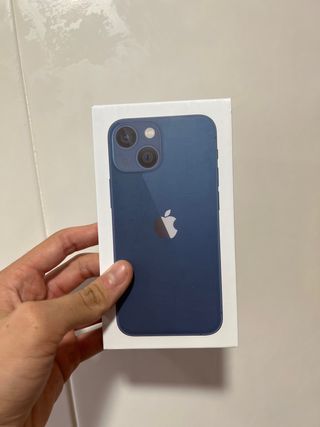 Caja iphone 13 mini azul