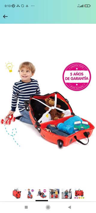 trunki maleta correpasillos mariquitita
