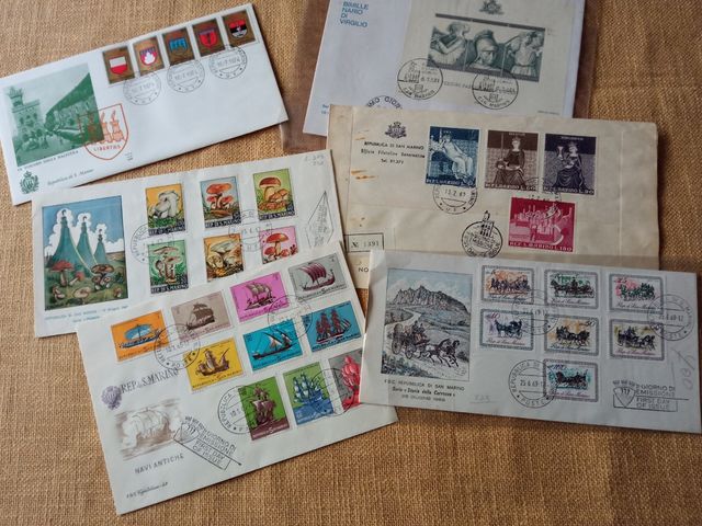 Buste primo giorno di emissione Rep.San Marino