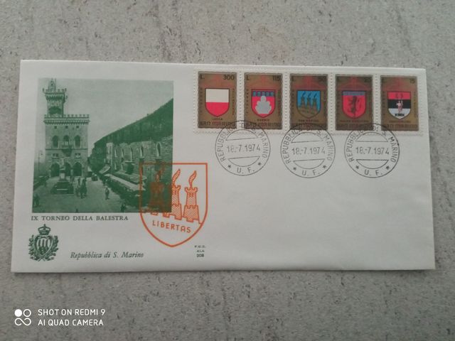 Buste primo giorno di emissione Rep.San Marino