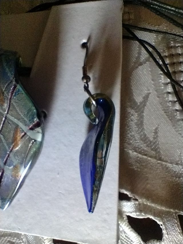 PARURE COLLANA ORECCHINI IN VETRO Bijoux colocar