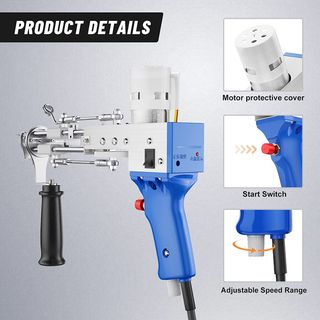  Tufting gun 7-21mm, Pistola tufting cut pile 5-40