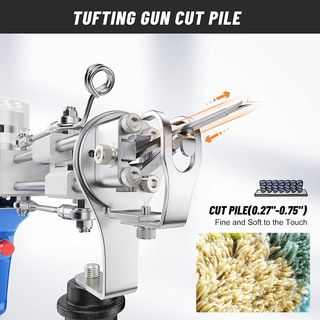  Tufting gun 7-21mm, Pistola tufting cut pile 5-40