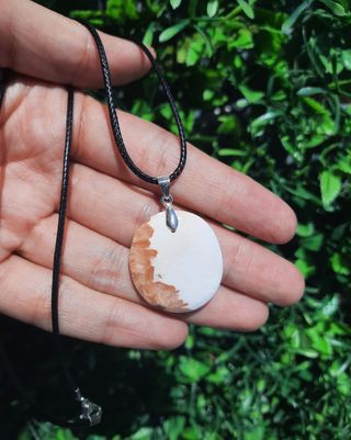 Colgante de Escolecita y Plata de Ley.