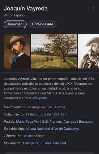 Cuadro Joaquim Vayreda
