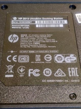 HP UltraSlim Docking Station HSTNN-IX10 D9Y32AA