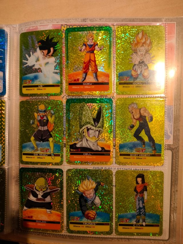 Over 150 Dragon Ball Lamincards with Binders