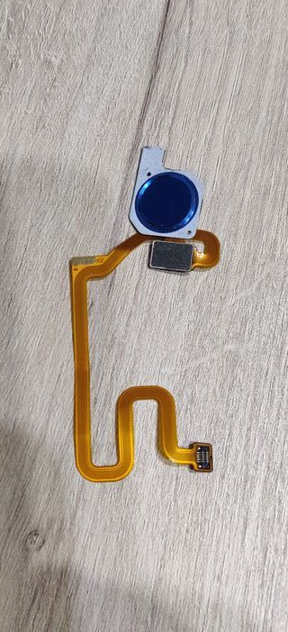 Tasto per impronte digitali per Huawei Honor 8x blu. Nuovo