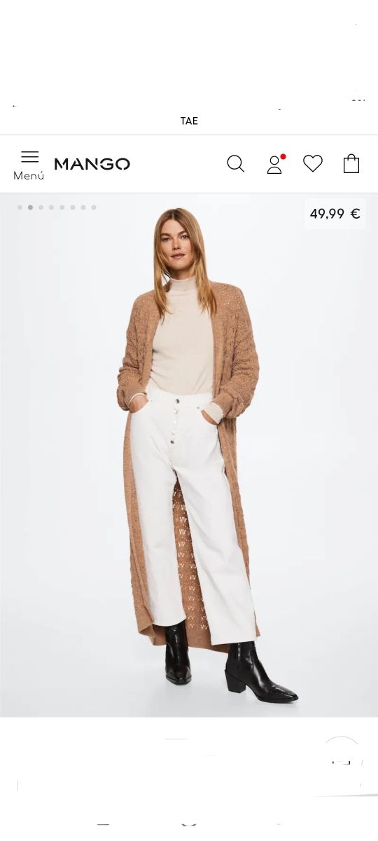 Cárdigan Mango nuevo T.XS