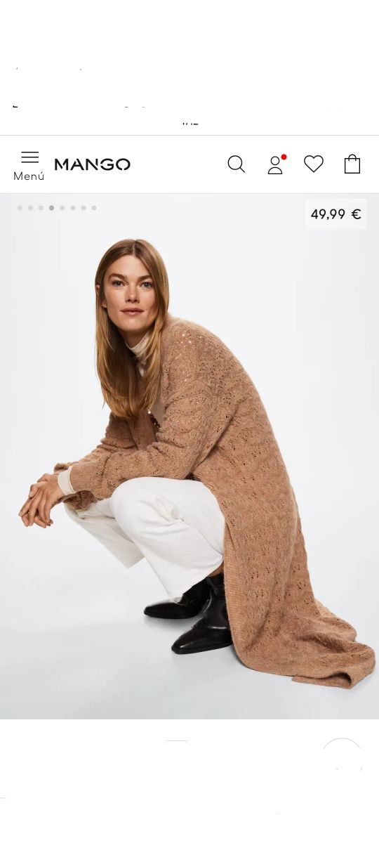 Cárdigan Mango nuevo T.XS