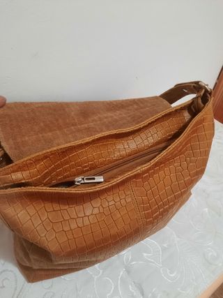 Bolso artesanal piel