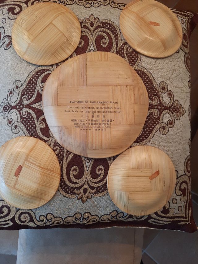 Sottobicchieri e sottobottiglia in bamboo