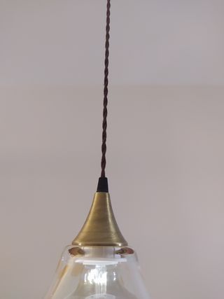 2 Lamparas colgantes 1 cristal templado