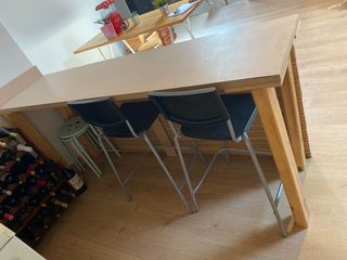 Isla/Barra de cocina madera