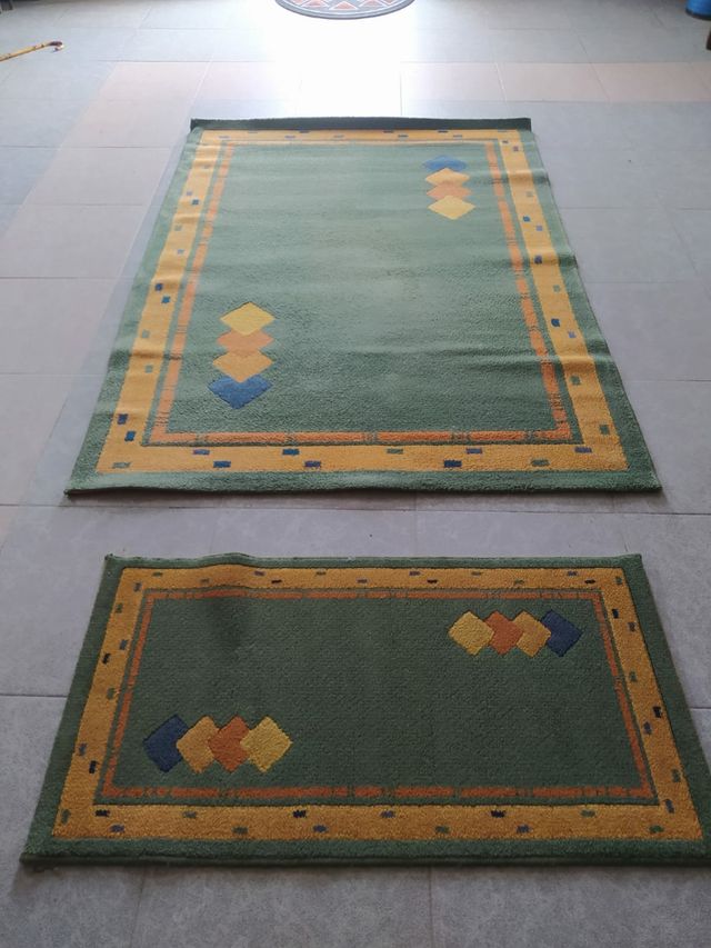 alfombras 1'1 cm x 57 cm y 1'33 cm x 1'88 cm