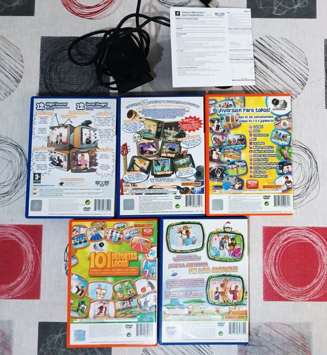 Eye Toy + 5 juegos PS2.