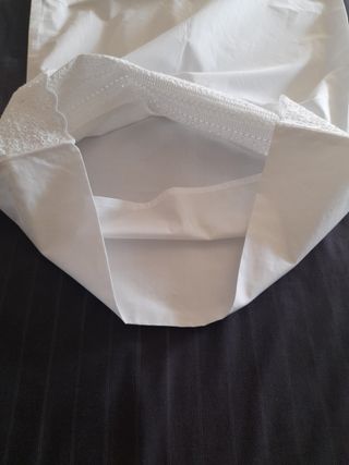 Sábana punto de cruz y funda.