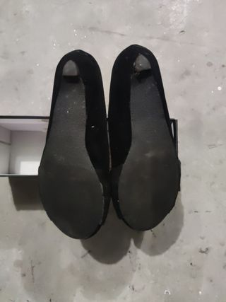 Bailarinas de ante negro