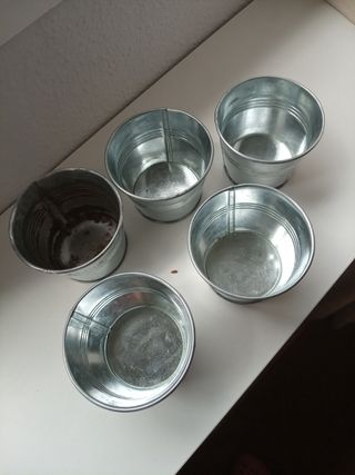 5 vasitos laton