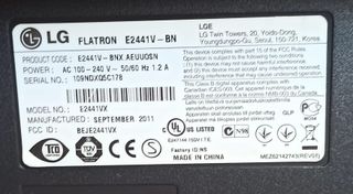 Monitor LG 24" FLATRON E2441