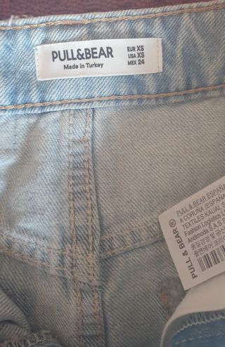 minifalda vaquera pull&bear talla XS