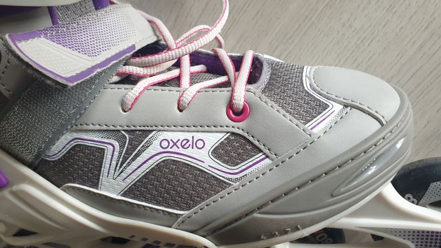 Conjunto Patines linea Oxelo + sus protecciones