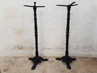 base de aluminio. Patas de mesa.