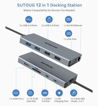 12 en 1 docking station