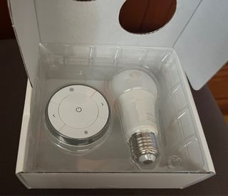 2 Lámparas techo Ikea con bombilla inteligente.
