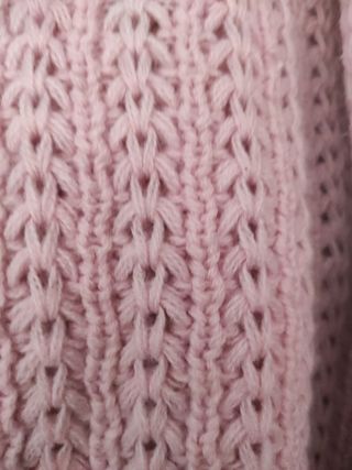 bufanda circular rosa