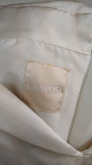 Traje de novia de raso