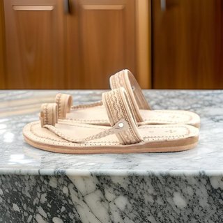 Sandalias de piel color Camel Talla 41 hasta la 44