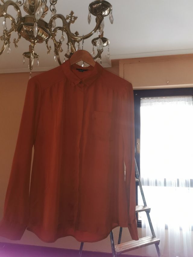 URGENZA!! NUOVA CAMICIA ARANCIONE ZUCCA M