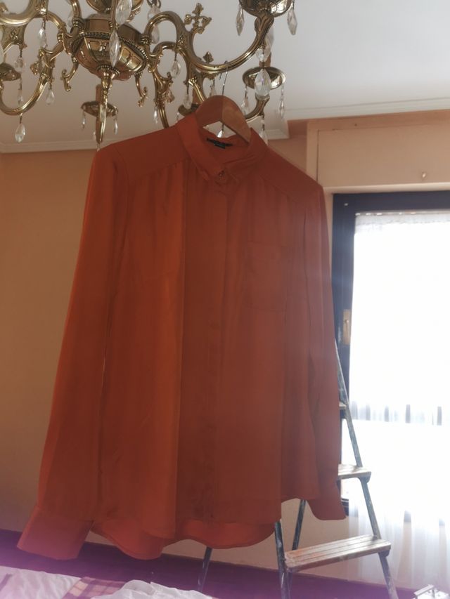 URGENZA!! NUOVA CAMICIA ARANCIONE ZUCCA M