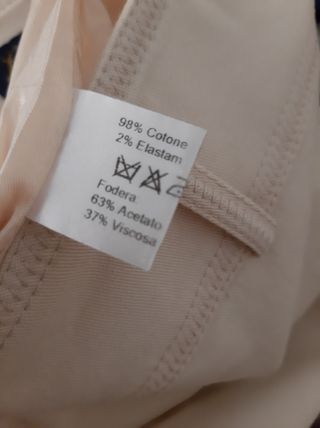 Gonna Luisa Spagnoli color crema, tg 46.