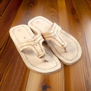 Sandalias de piel color Camel Unisex 37 hasta 44