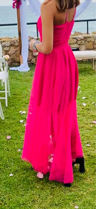 Vestido de fiesta rosa