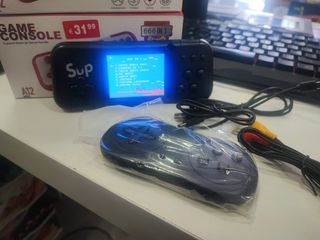 mini consola retro con múltiple juegos de arcade