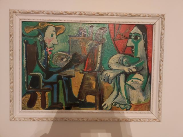 picaso, el pintor y la modelo