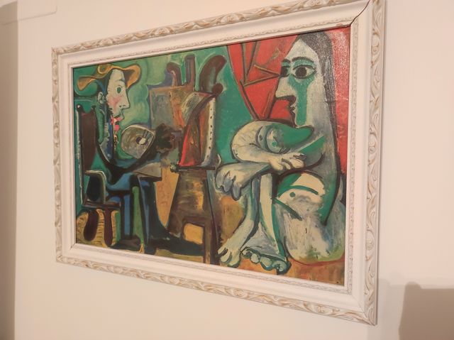 picaso, el pintor y la modelo