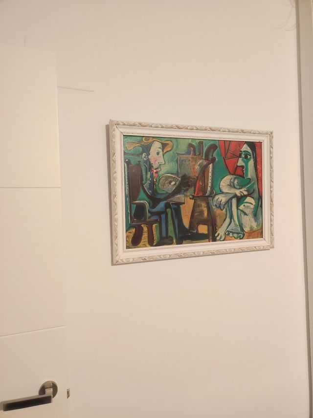 picaso, el pintor y la modelo