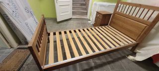Camas de madera maciza de 90 cm