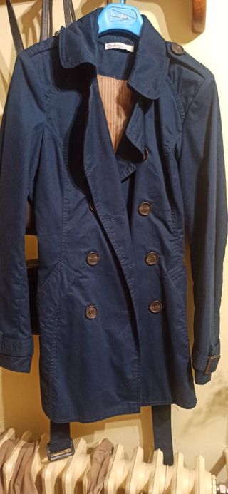 Gabardina azul marino