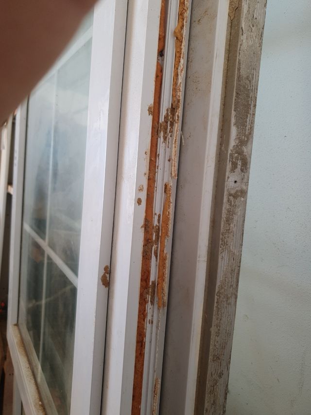 2 ventanales de PVC Blanco con vidrio climalit