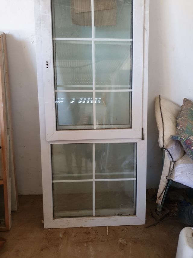 2 ventanales de PVC Blanco con vidrio climalit