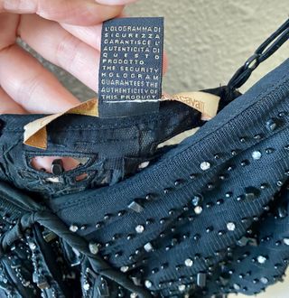 Top/minivestido plisado strass Roberto Cavalli T.S