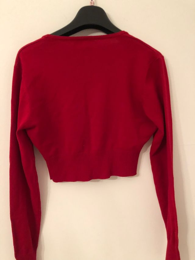 Torera punto rojo talla u equivale a una s