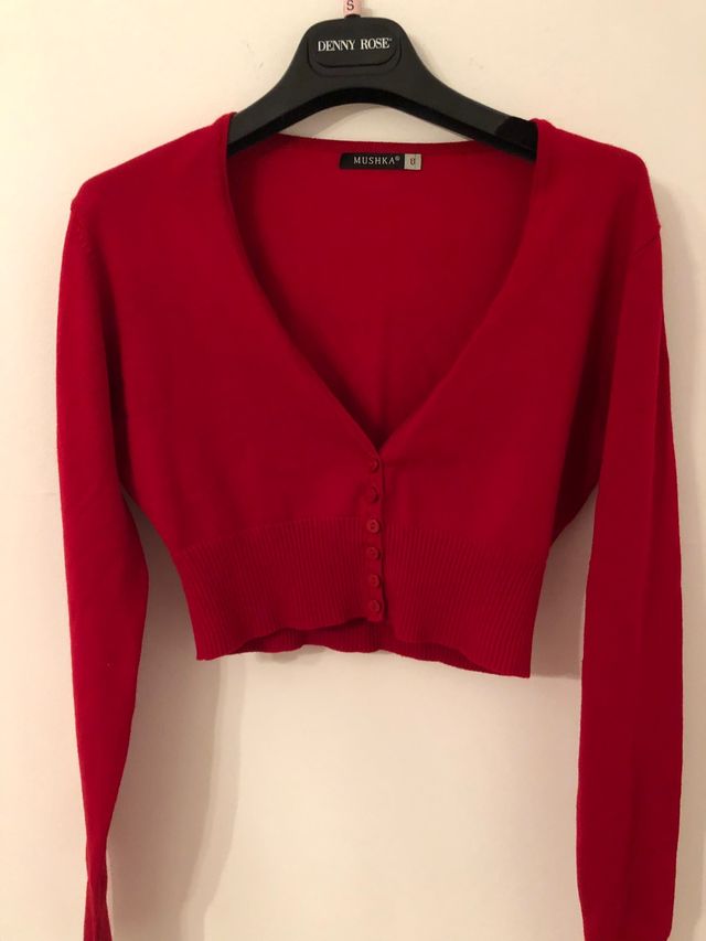 Torera punto rojo talla u equivale a una s